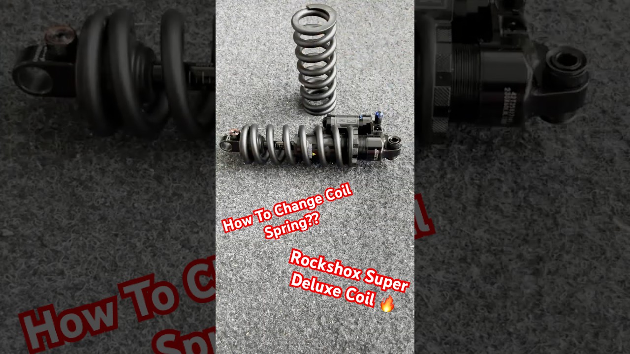 How To Change Coil Spring on Rockshox Super Deluxe Coil  #mtb #rockshox #coilspring