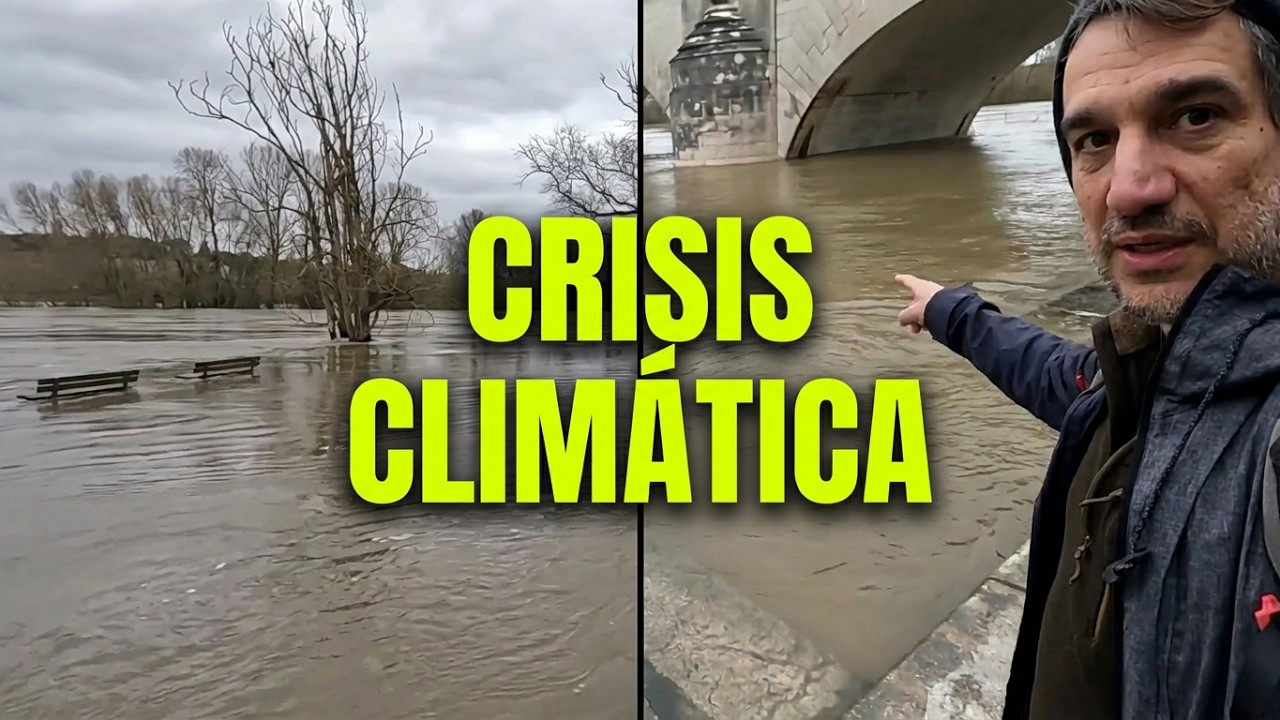 Casi 40 días seguidos de lluvia en Francia. Gran crecida del río Loira