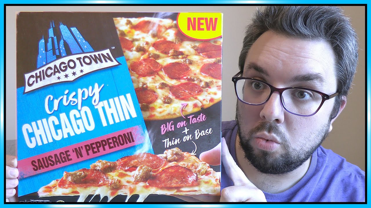 Chicago Town Sausage N' Pepperoni Review (Crispy Chicago Thin Pizza)