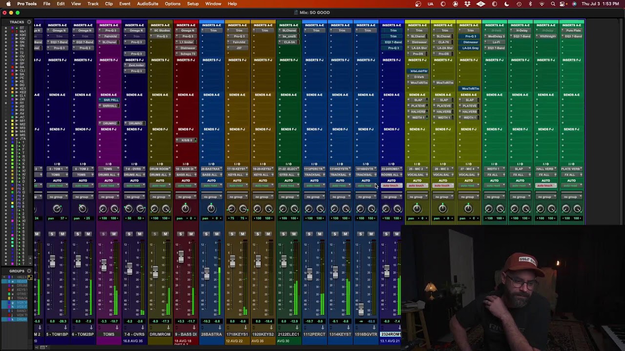 Live Worship Mixing Session | Pro Tools, Vocals, Drums, Plugins and Mix Bus Settings