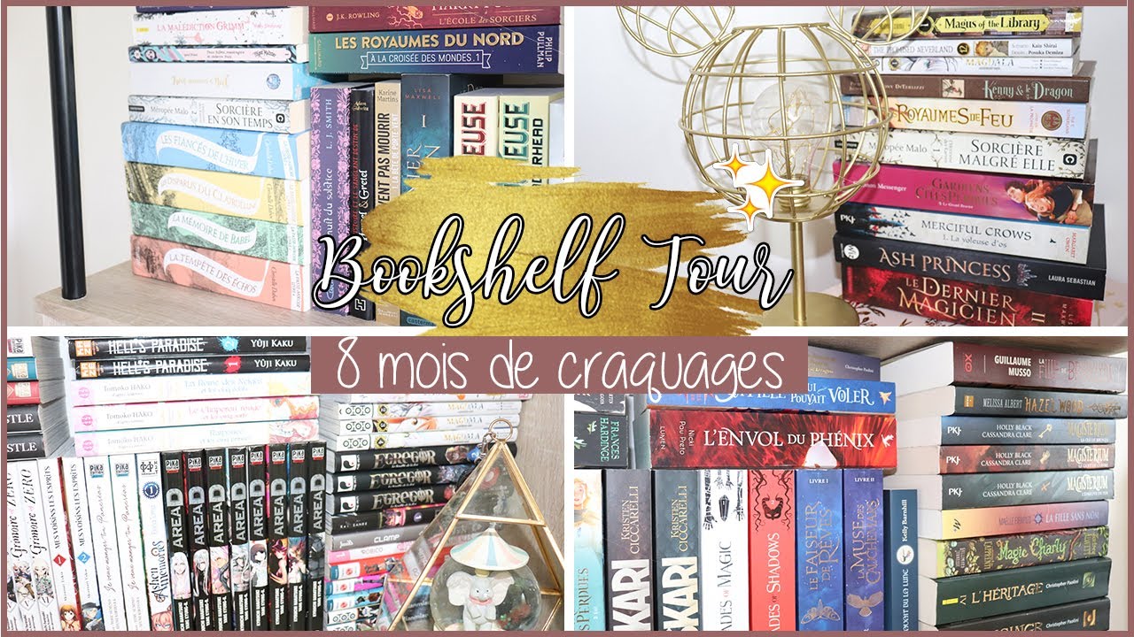 ♡ BOOKSHELF TOUR 2020 - 8 Mois Après Mon Premier Livre ♡