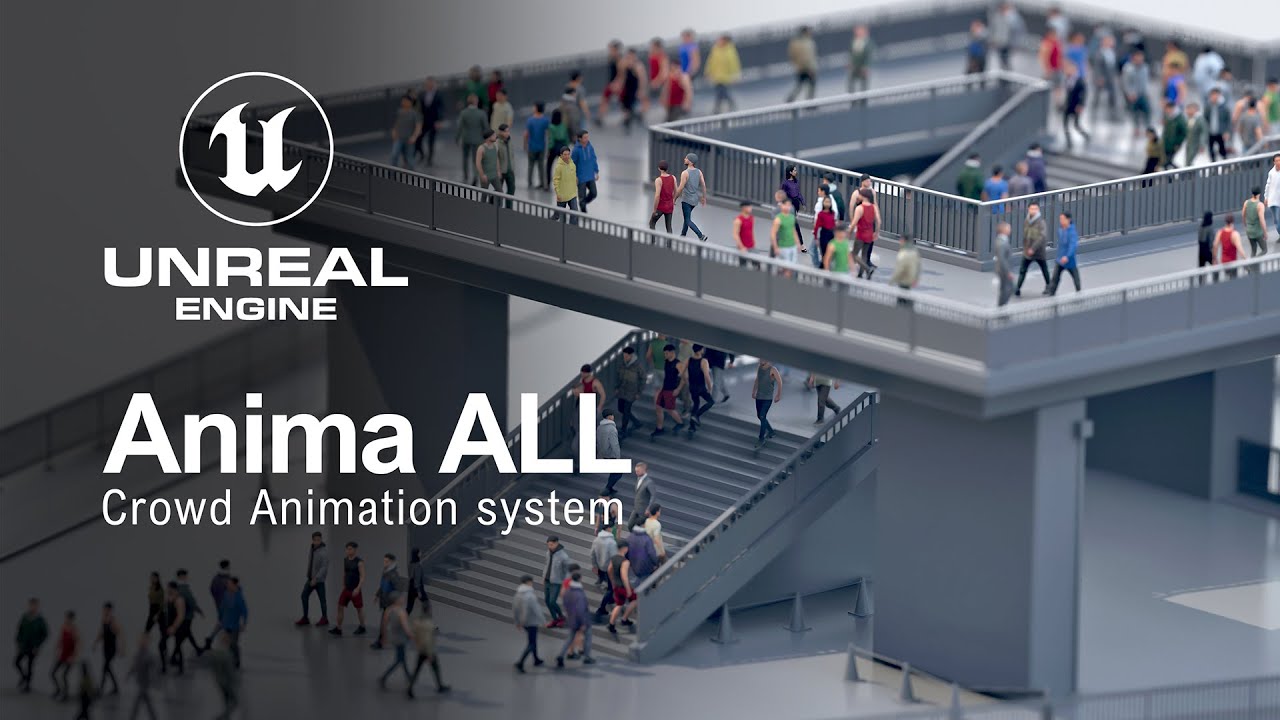 Unreal Engine 5 | Anima All crowd simulation