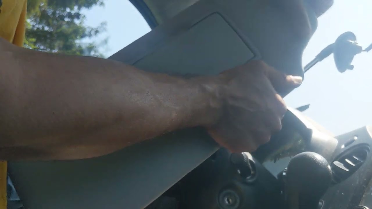 loose/wobbly sun visor fixed.