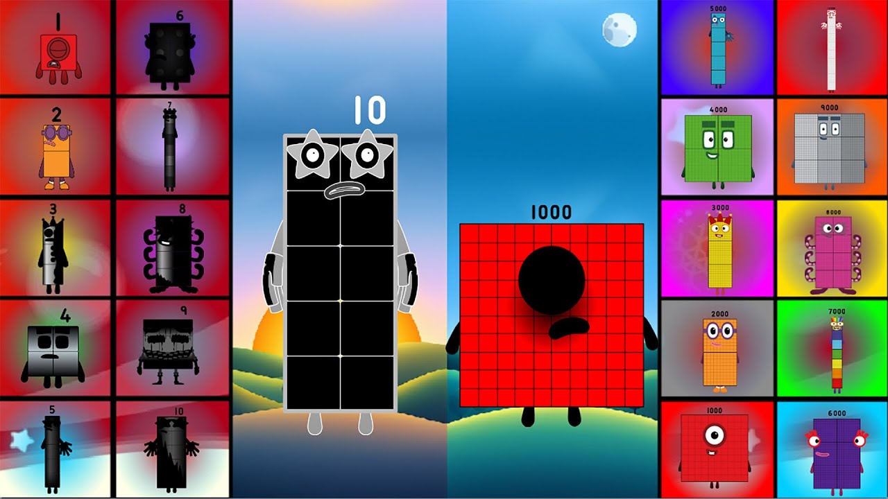 Uncannyblocks Band Innovational Different (1K-10K) Vs (1-10) But Normal vs Uncanny