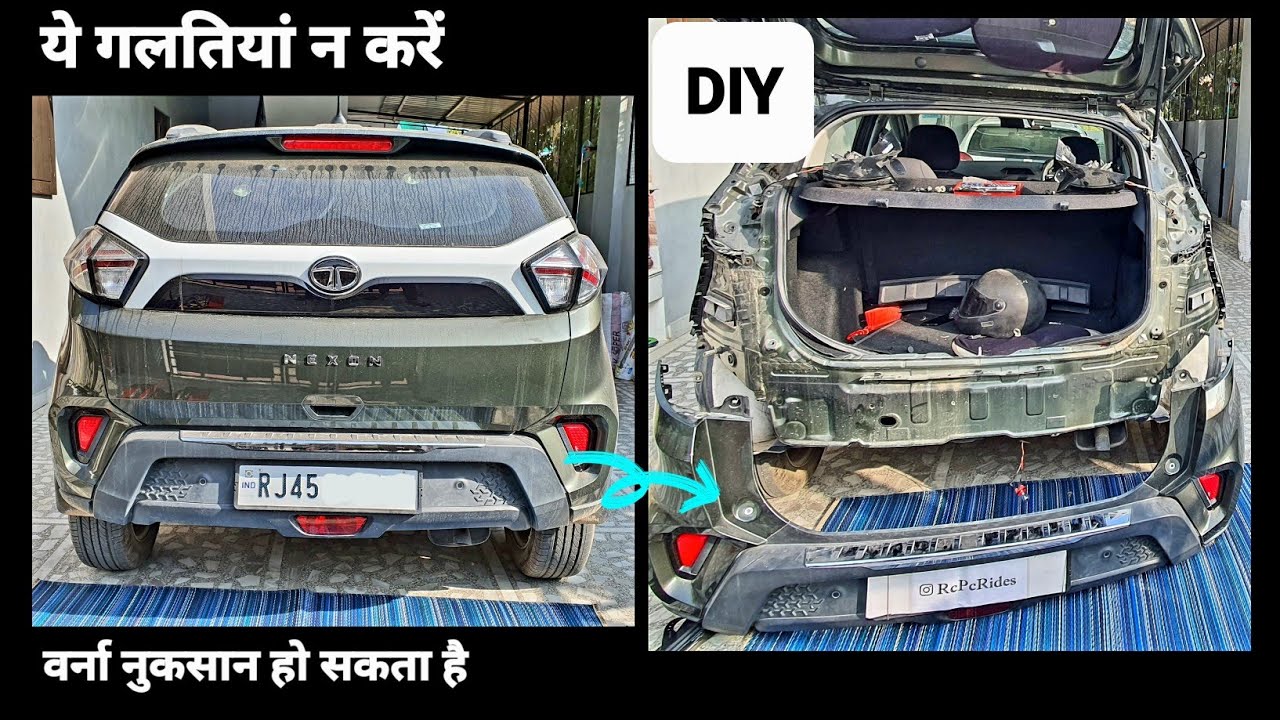 How To Open Rear Bumper Of Tata Nexon | Step By Step | Detailed Video!!!