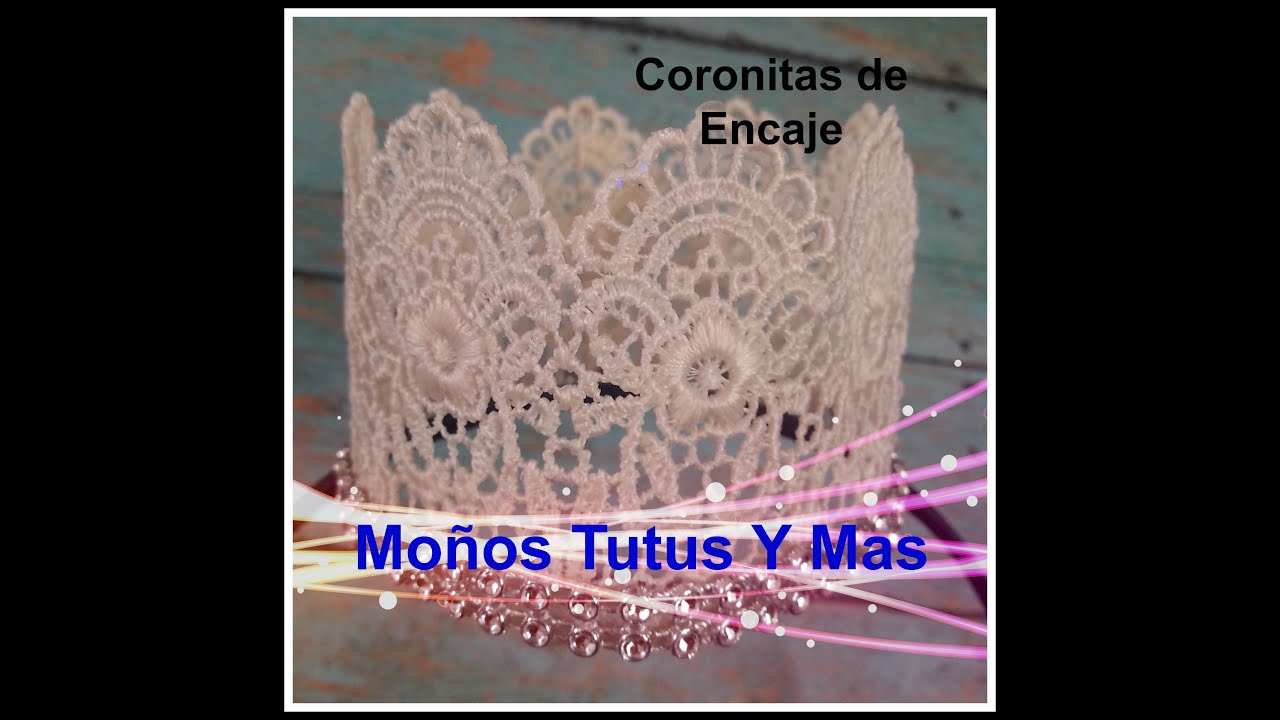 CORONA DE ENCAJE GUIPIUR Paso a Paso PRINCESS LACE CROWN Tutorial DIY How To PAP Video 60