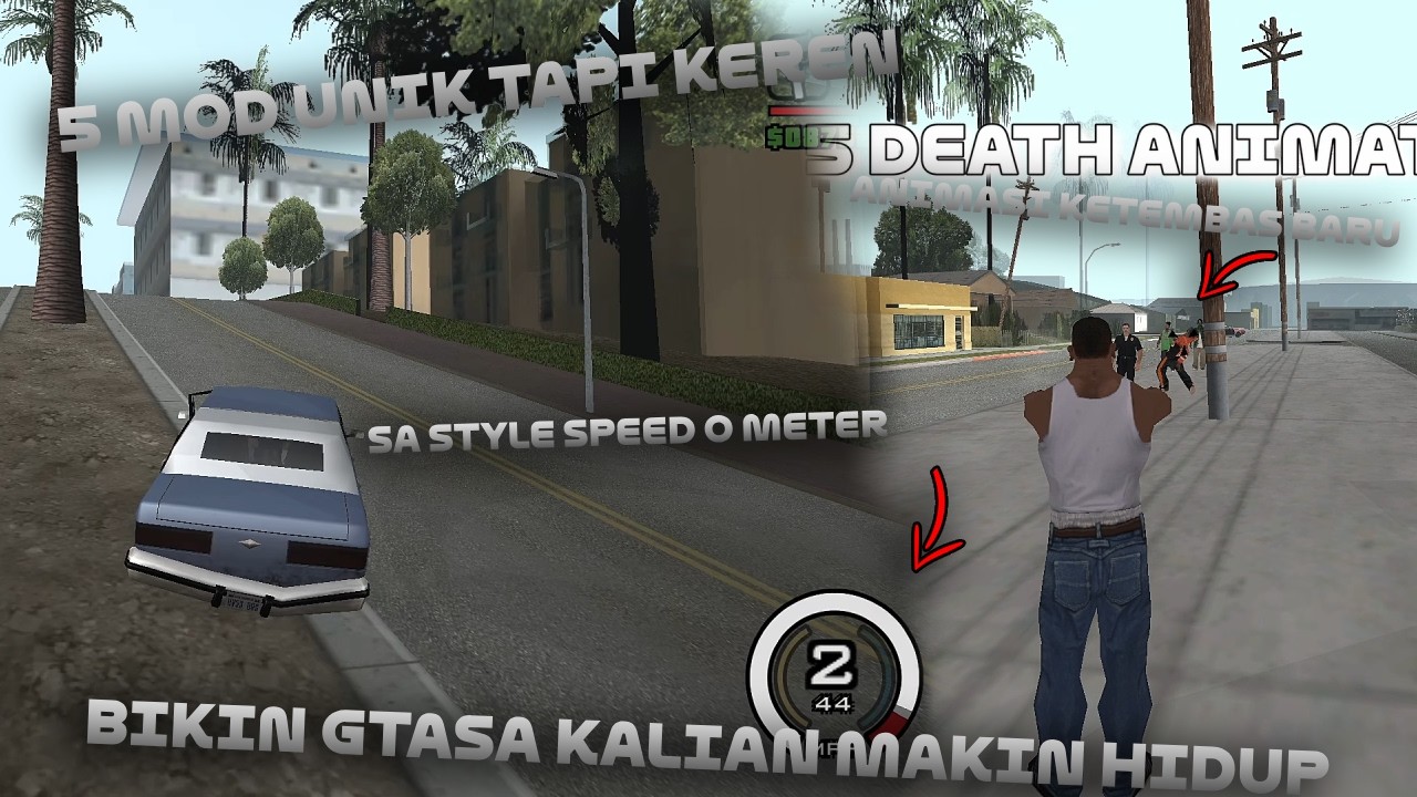 5 MOD UNIK TAPI KEREN YANG BIKIN GTA SA MAKIN HIDUP - MOD UNIK DAN KEREN GTA PART 1