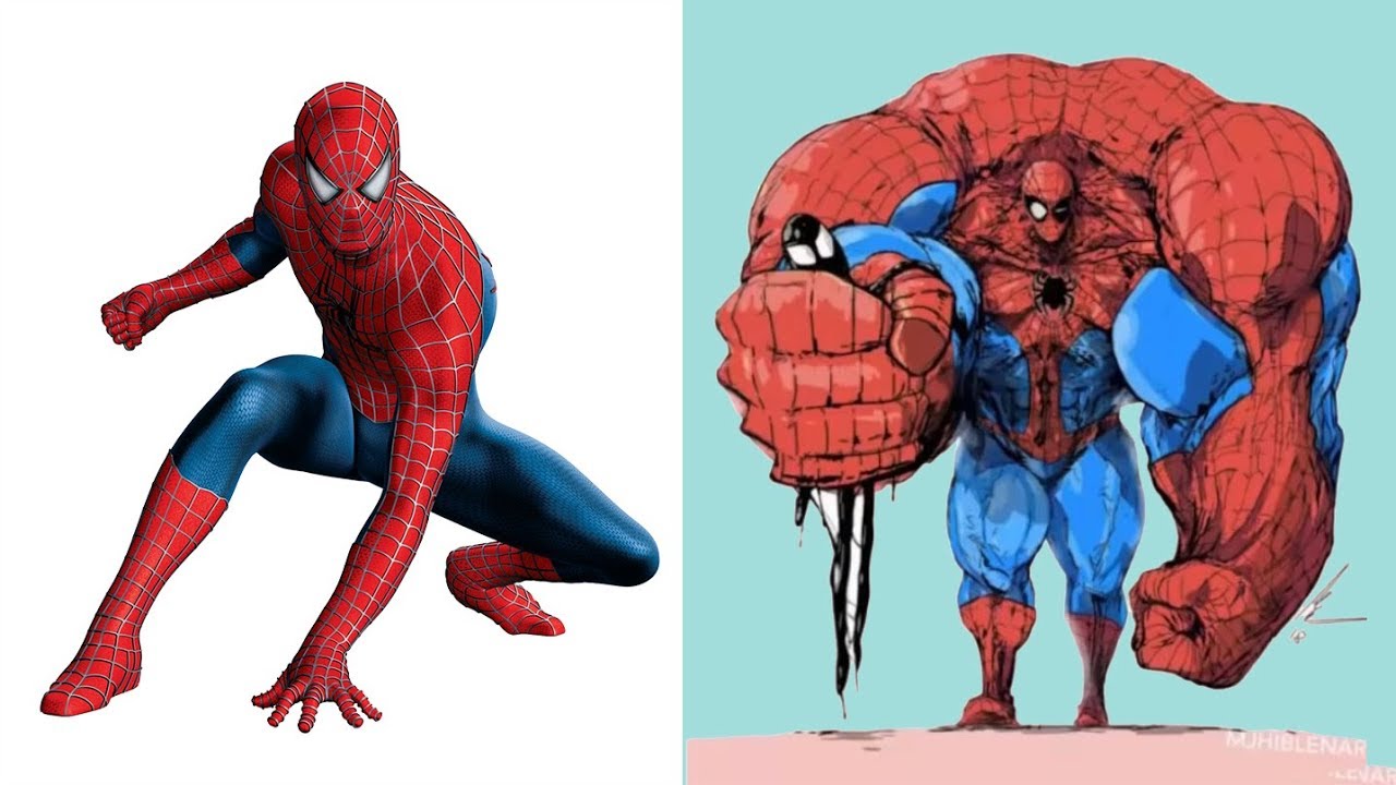 SUPER-HERÓIS VERSÃO MUSCULOSOS