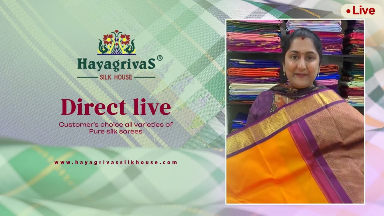 Hayagrivas Silk House is live- Pure Kanjivaram Silk Sarees