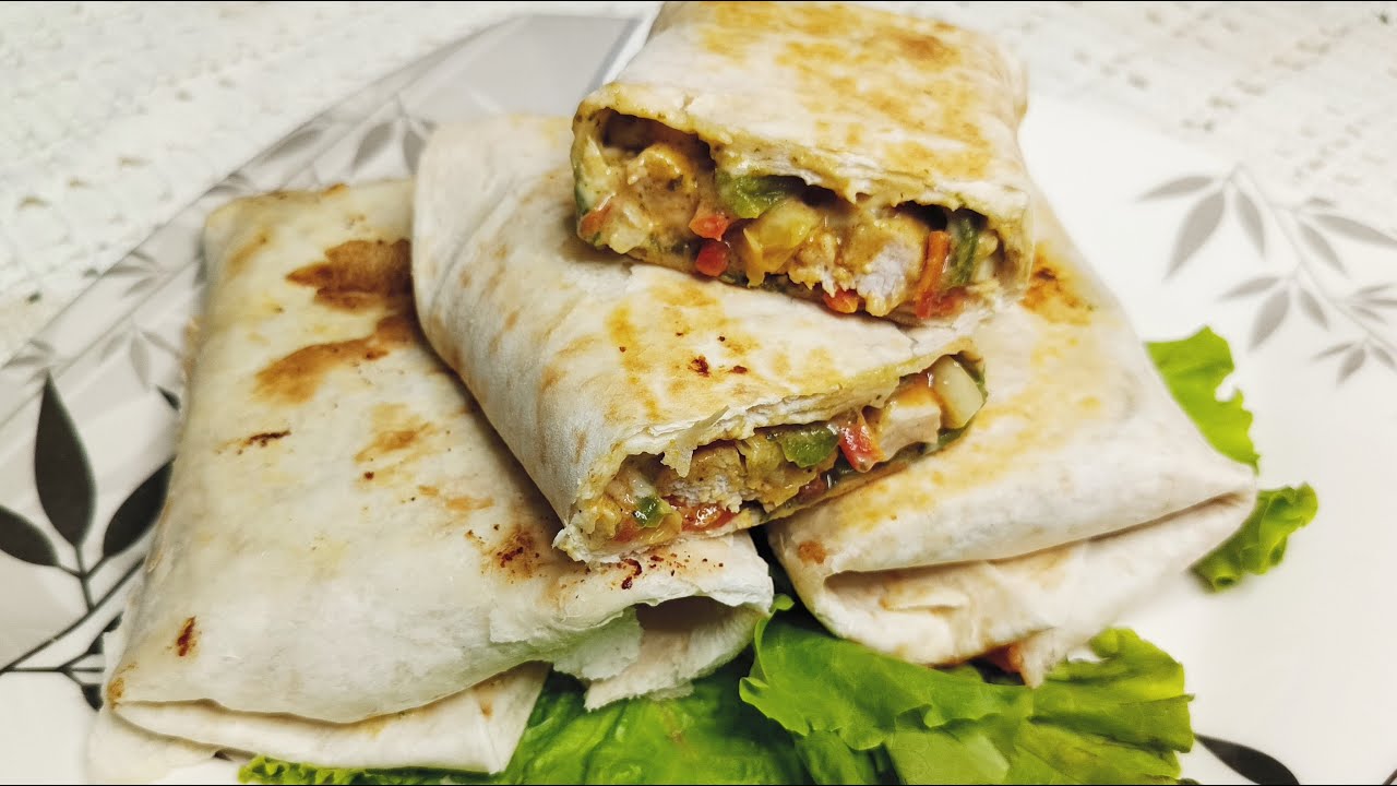 Chicken tikka wraps | tortilla chicken wrap recipe |  all about meals