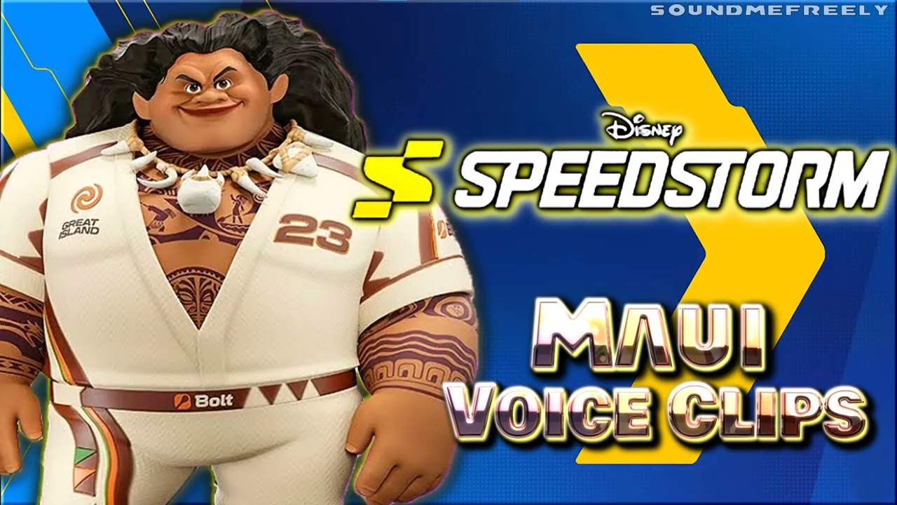 All Maui Voice Clips &bull; Disney Speedstorm &bull; All Voice Lines &bull; 2025 (Jess Harnell)