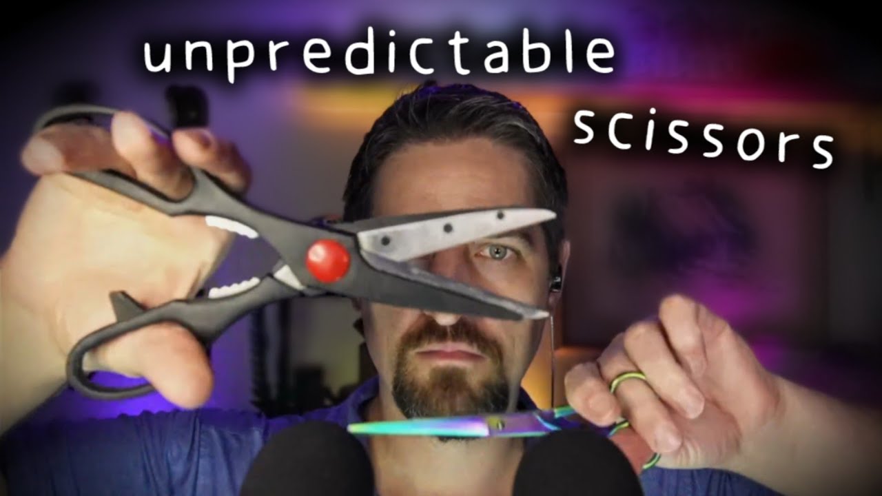 ASMR Unpredictable ✂️ Scissors Trigger #Binaural #SleepAid Anticipation