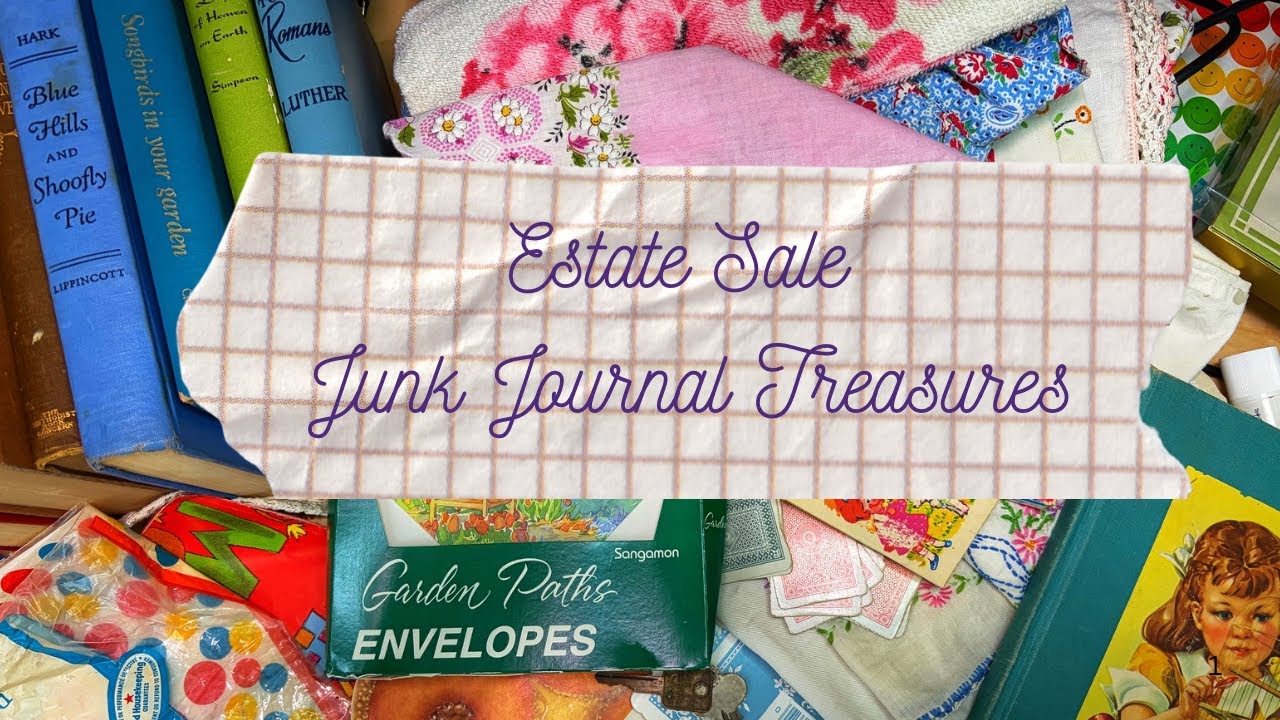 ✨ Estate Sale Haul | Junk Journal Supplies & Vintage Finds ✨