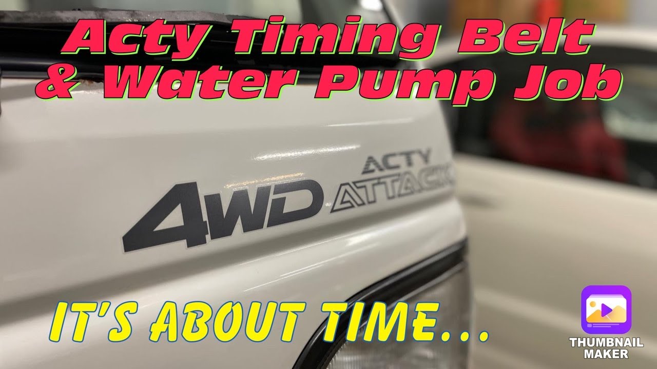 Honda Acty Timing Belt & Water Pump Replacement. #Acty #TimingBelt #WaterPump #Installation #RHD_Ron