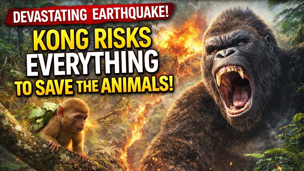 A Devastating Earthquake Tears Through the Jungle – Kong Risks Everything to Save the Animals!
