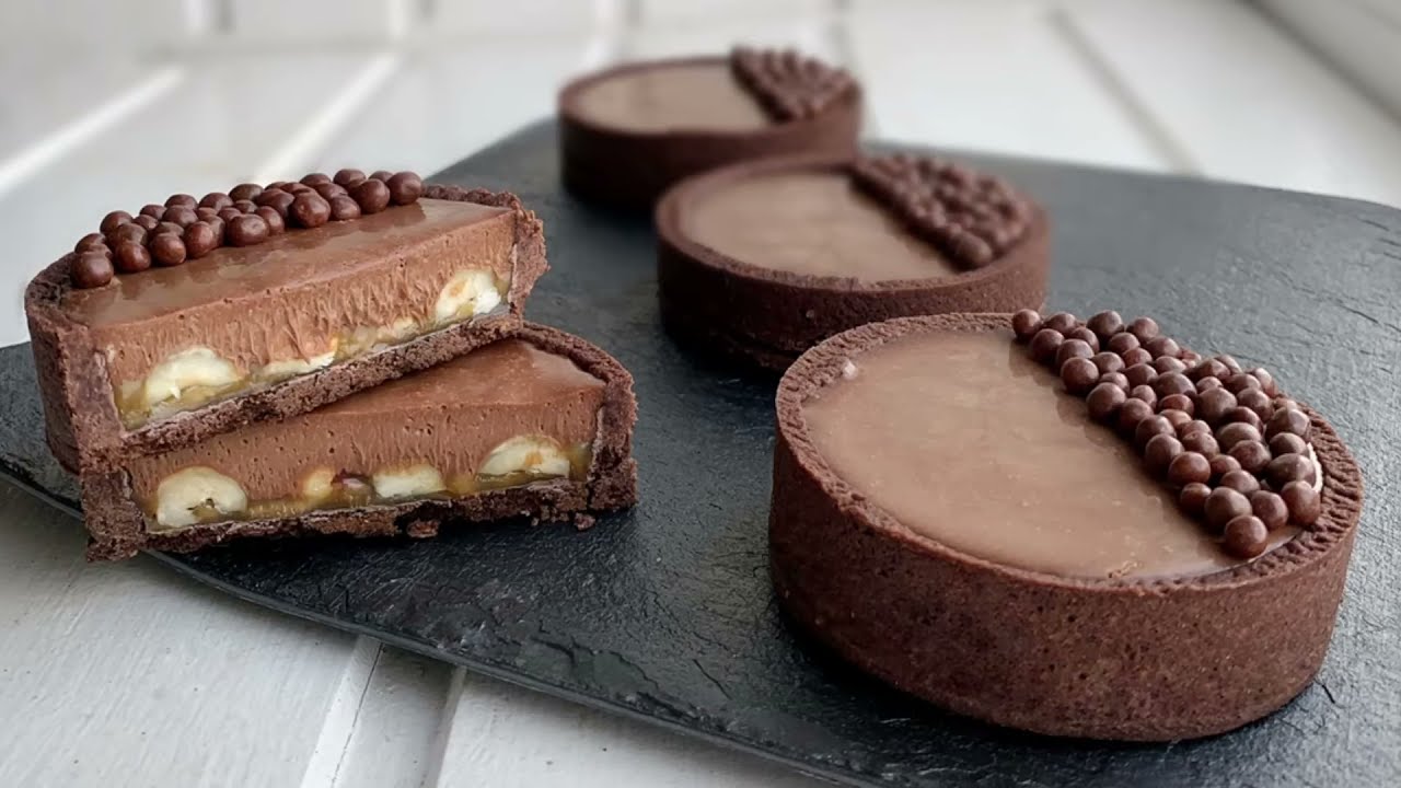 ФУНДУЧНЫЙ ТАРТ С КАРАМЕЛЬЮ 🍭😊. РЕЦЕПТ ВКУСНОГО ШОКОЛАДНОГО ДЕСЕРТА 🍫