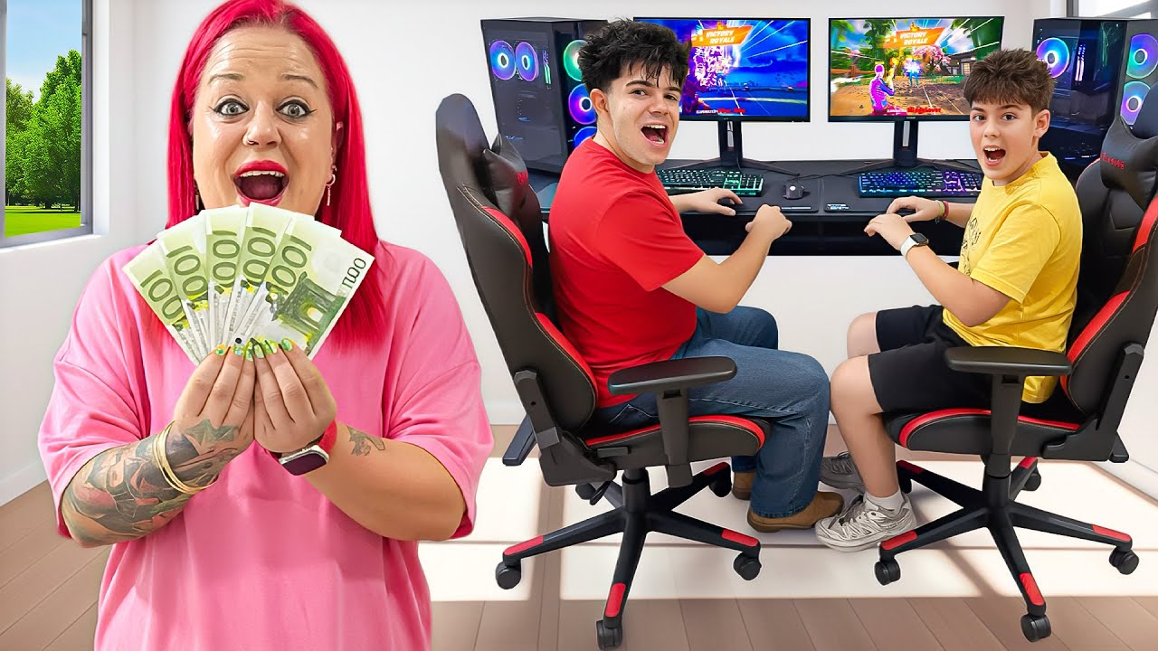 MI MADRE NOS DIÓ 1000€ POR GANAR UNA PARTIDA EN FORTNITE EN 2025!!