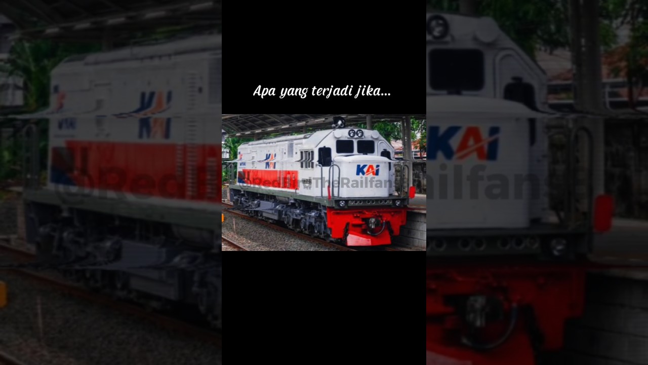 jangan klik soundnya! #keretaapiindonesia #railfansindonesia