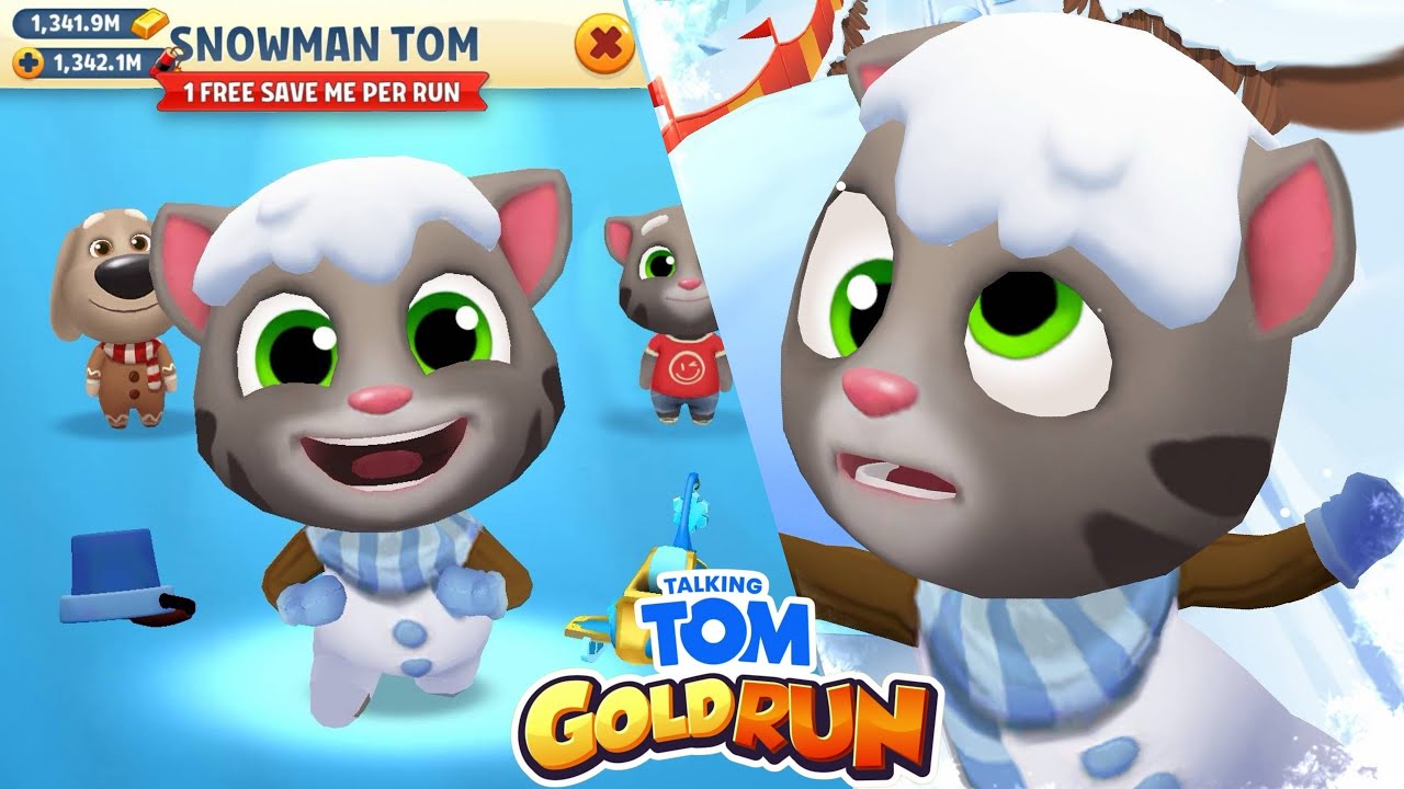 Talking Tom Gold Run NEW UPDATE - New Character Snowman Tom in Christmas 2025 🎄🎁 ⛄