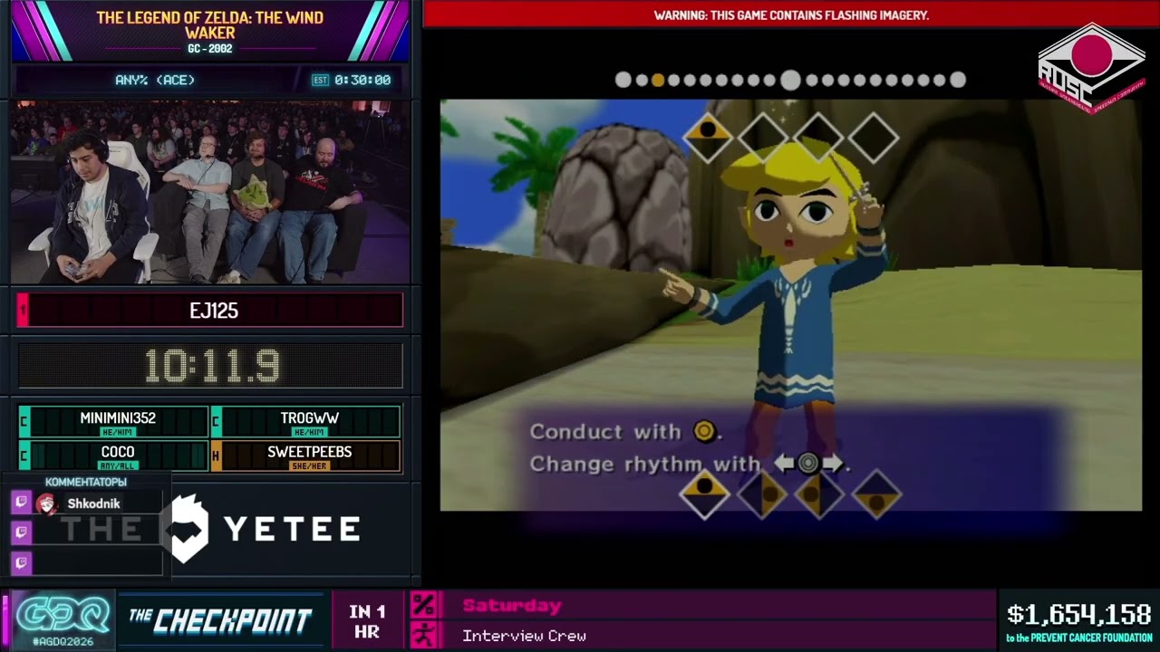 [RU] The Legend of Zelda: The Wind Waker [Any% (ACE)] от @EJ125 - #AGDQ2026