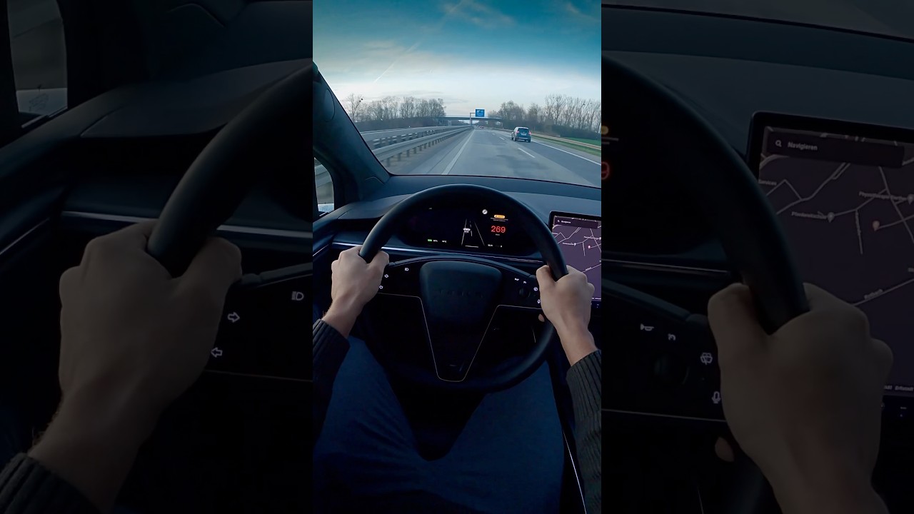 Tesla Model X Plaid Top Speed 1020PS #automobile #tesla #model #plaid #pov #car #fast #speed #ev #yt