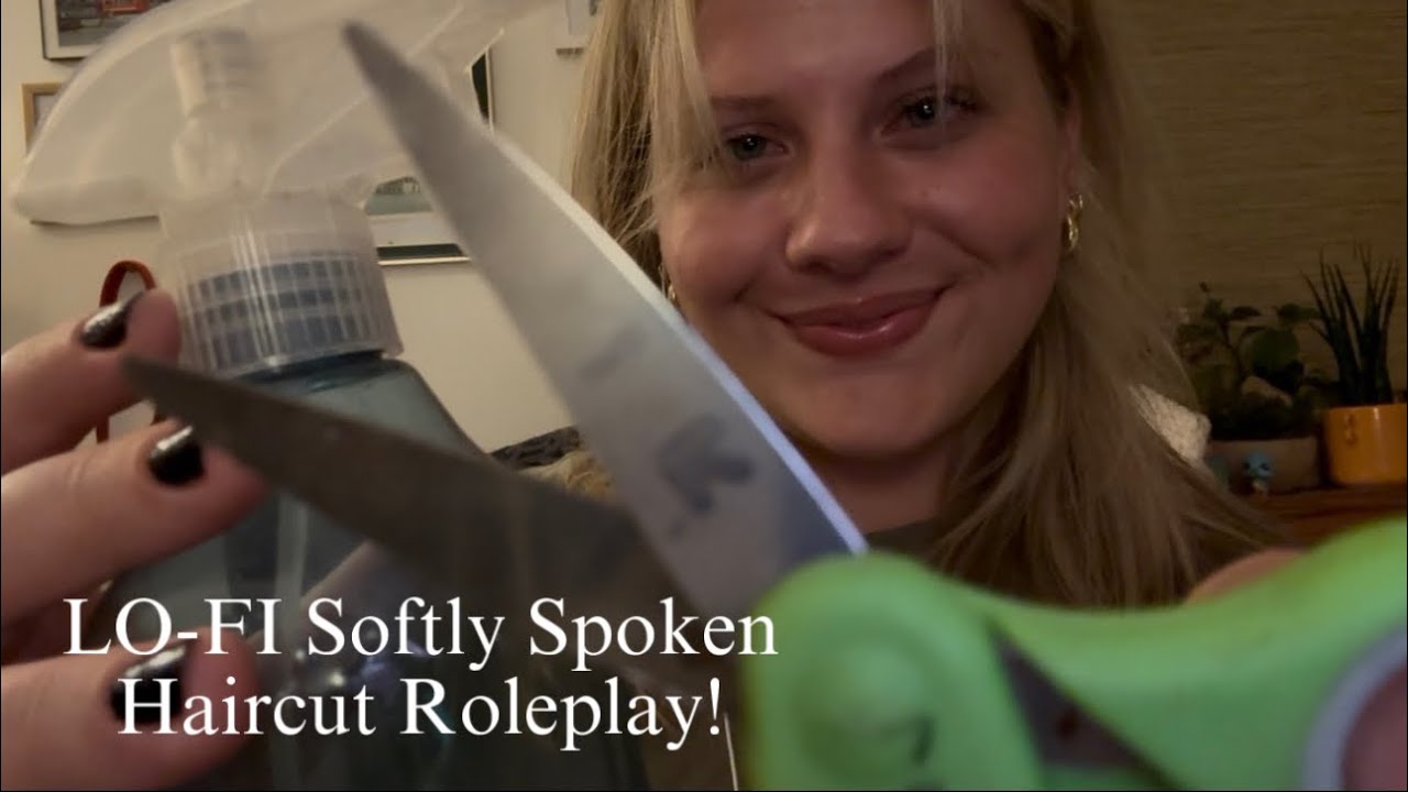 ASMR Lofi soft spoken haircut roleplay! (softly spoken, tingly triggers)