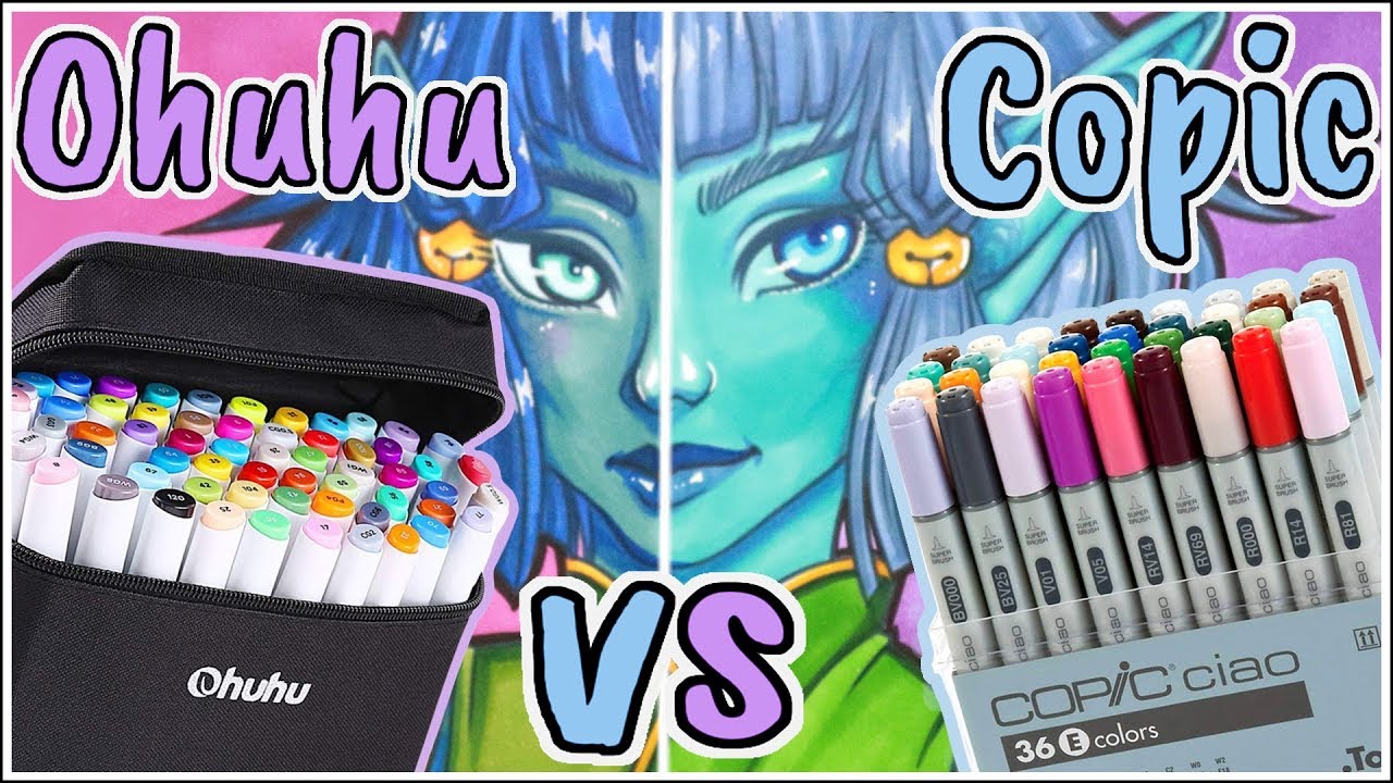 Маркеры Ohuhu против маркеров Copic Ciao — обзор маркеров