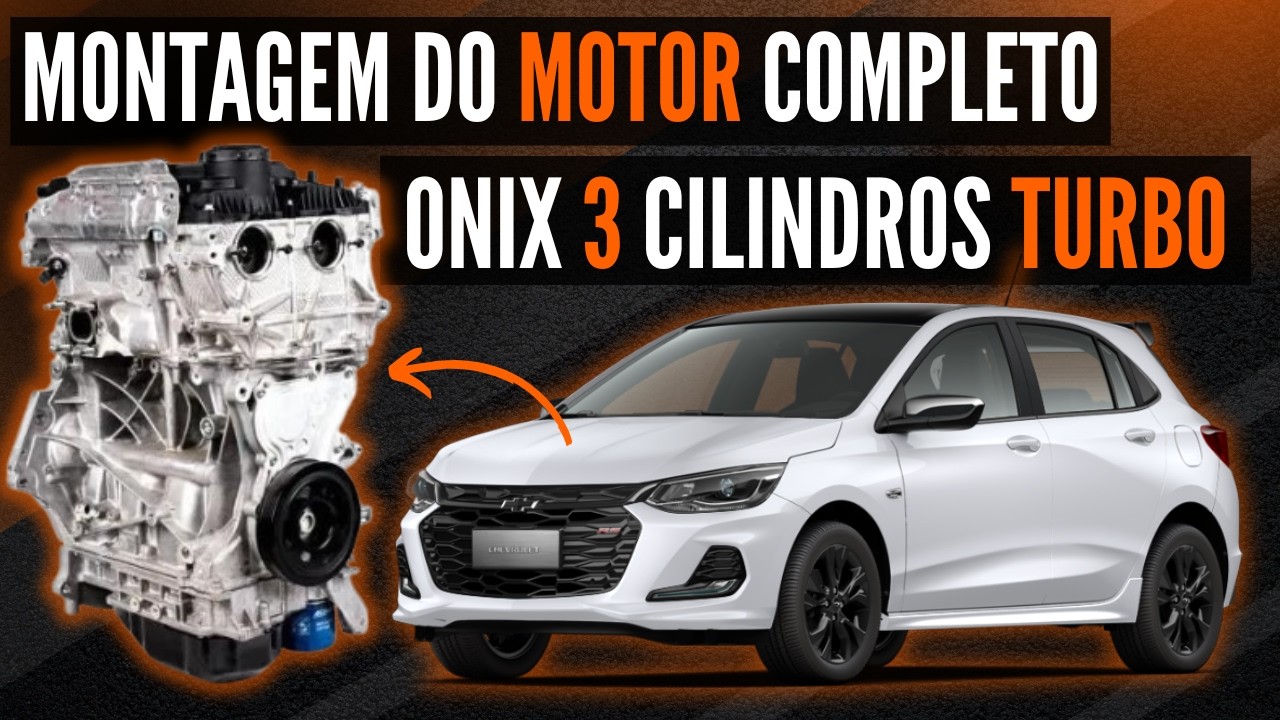 Montagem do Motor do Onix 1.0 3 Cilindros Turbo - Oficina Mecânica Arocar