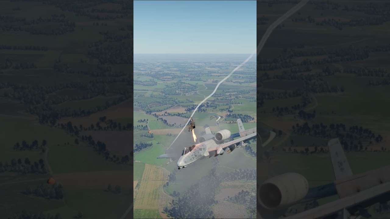 A 10 Thunderbolt II Gets Hit as Pilot Ejects in Dramatic Midair Escape