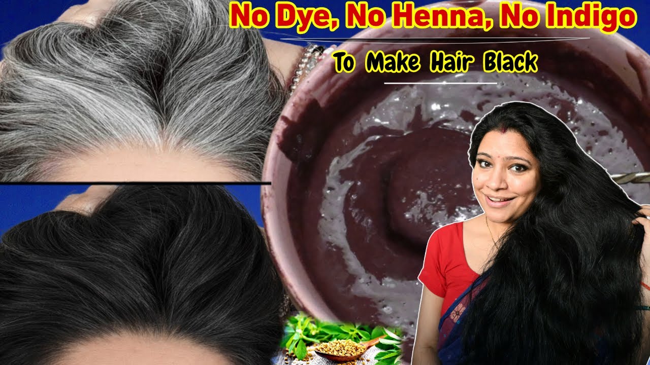 No Henna,No Indigo, No Dye To Make Hair Black Just Use This To Get Black Hair ।Garima Singh ।