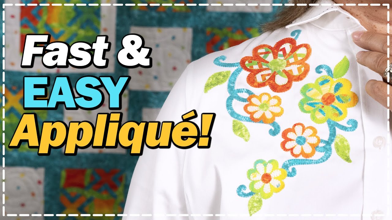 How to Machine Appliqué | FREE Floral Pattern!