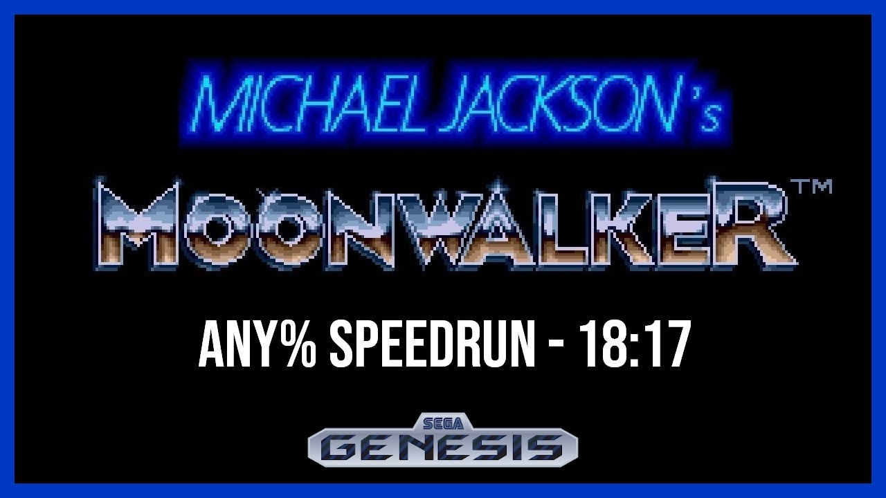 World Record - Michael Jackson's Moonwalker (Genesis) Any% Speedrun - 18:17