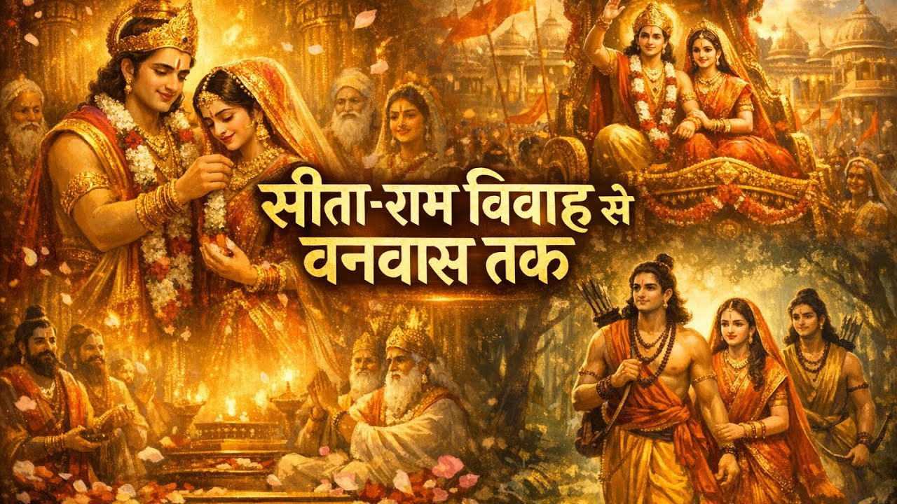 सीता-राम विवाह से वनवास तक | सम्पूर्ण रामकथा भजन | Jay Siya Ram | Ram Bhajan #JaySiyaRam#RamBhajan