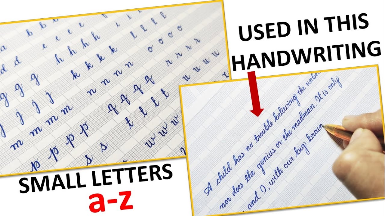 Learn to write small alphabet in cursive | Small Cursive Alphabet, Small Cursive Handwriting Letters