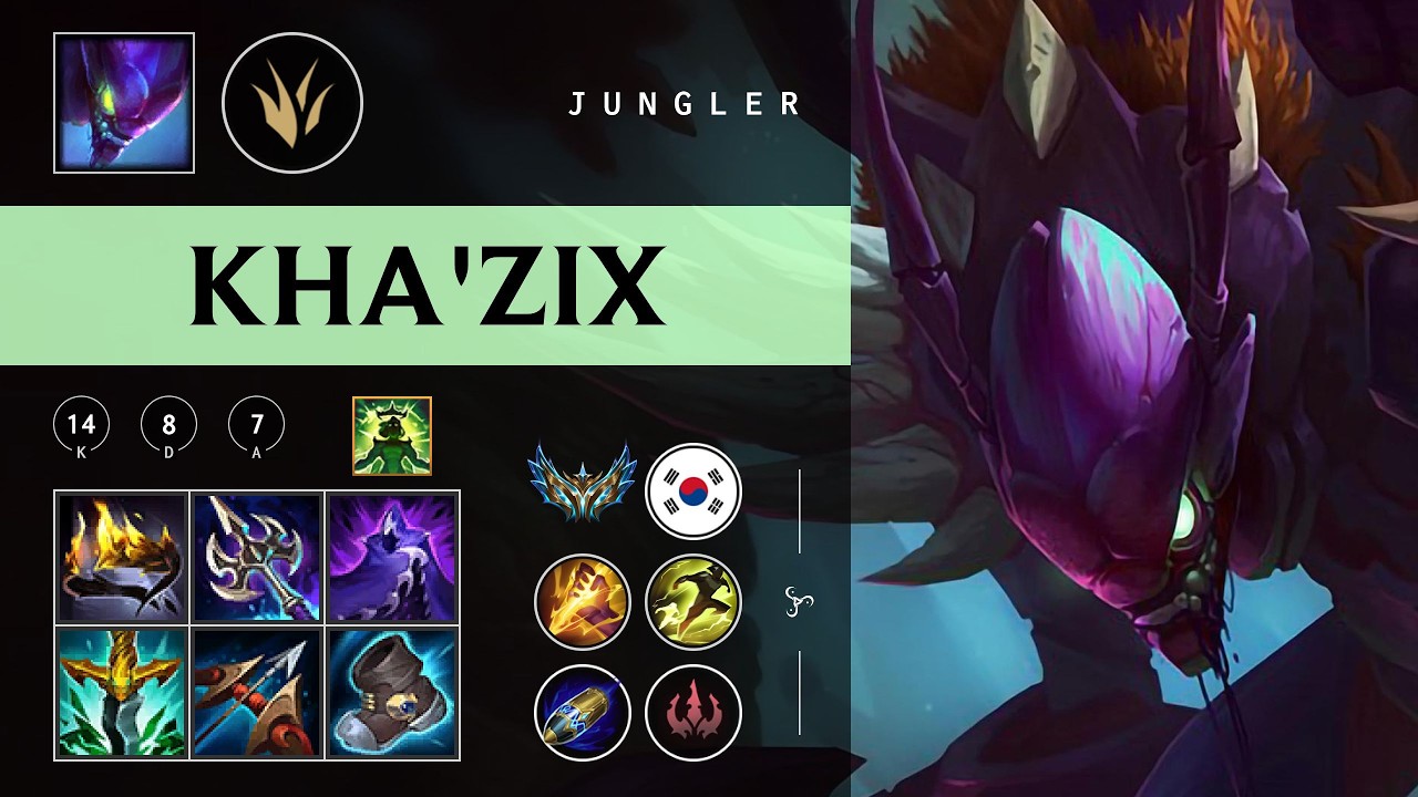 Kha'Zix Jungle vs Lillia - KR Challenger Patch 26.05