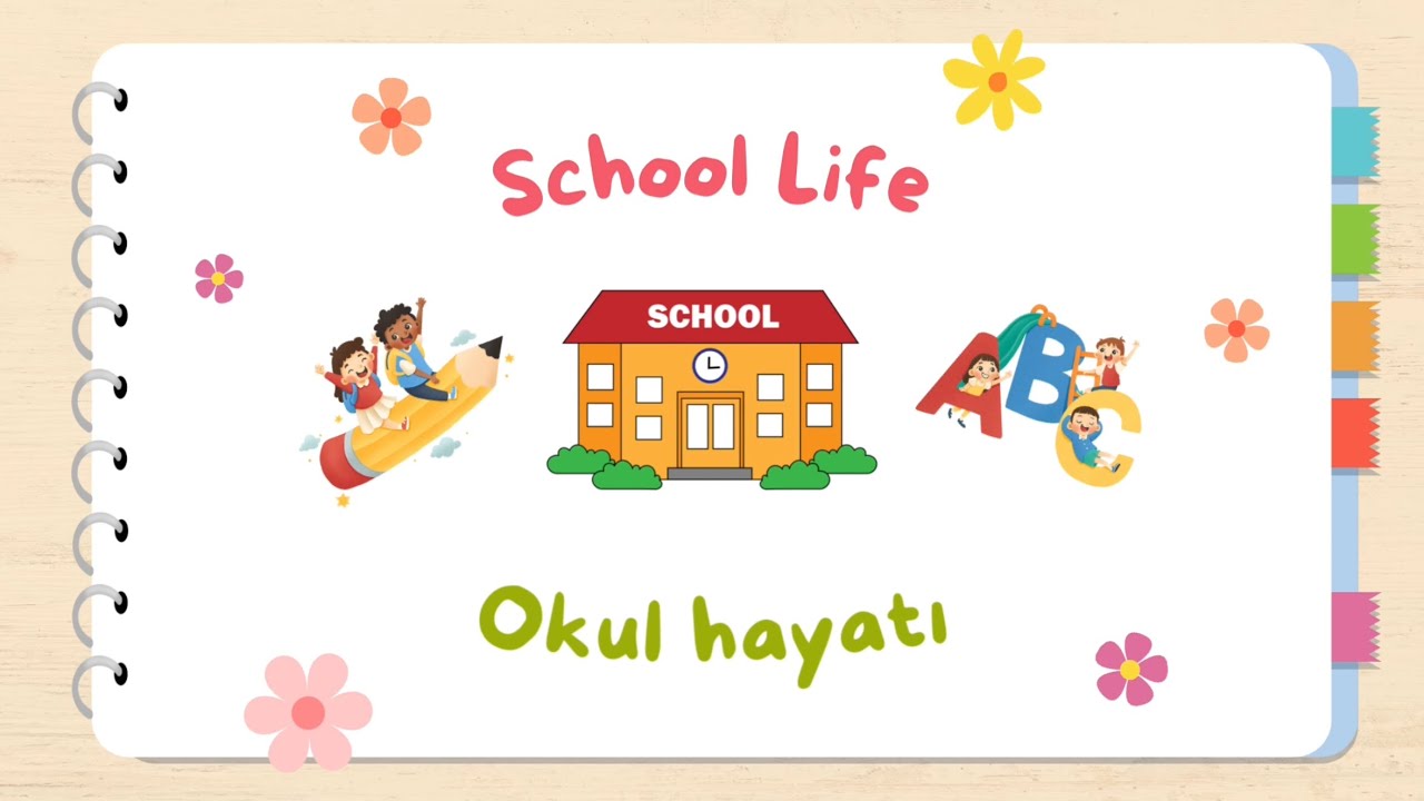 2. Sınıf 1. Tema School Life Kelimeleri