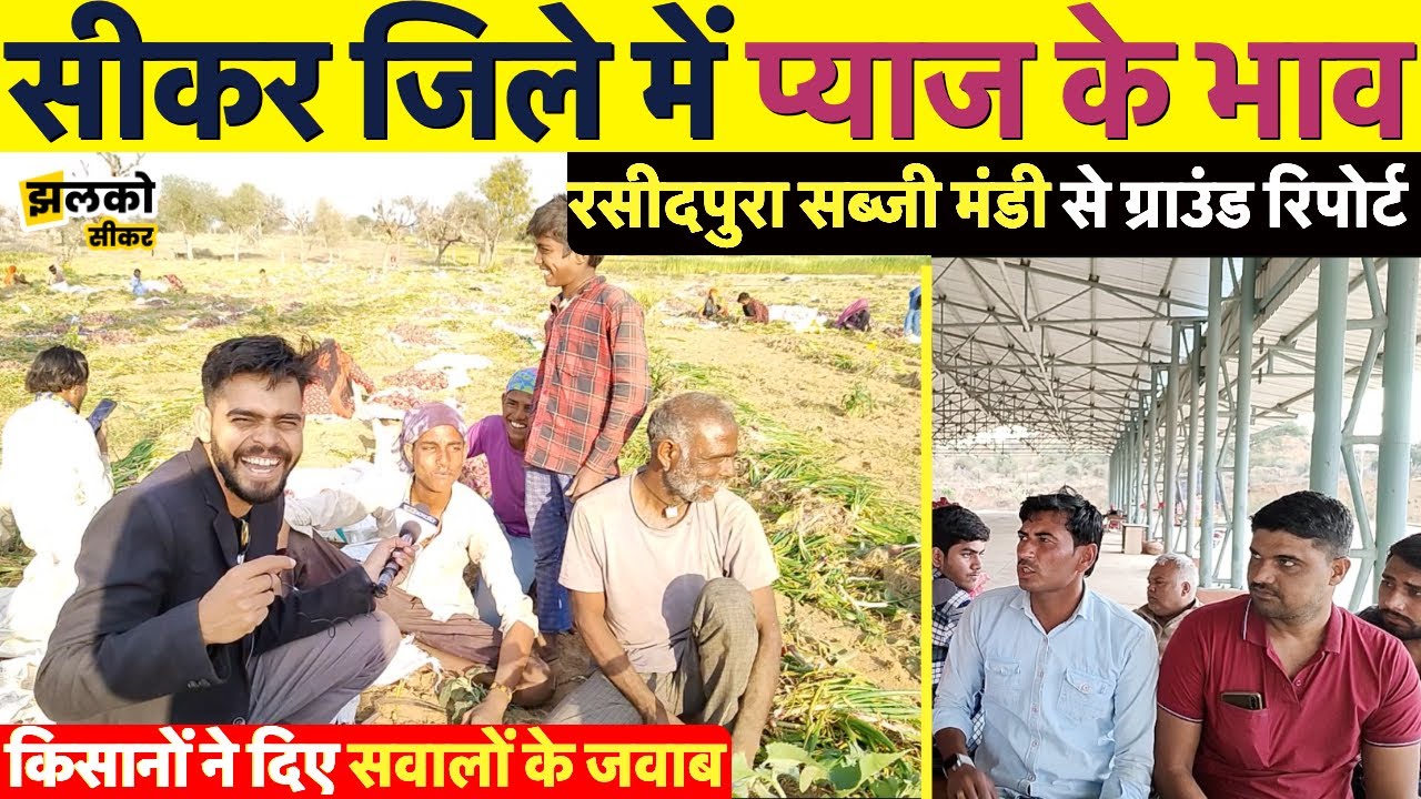 सबसे बड़ी रसीदपुरा सब्जी मंडी से ग्राउंड रिपोर्ट, देखें प्याज के भाव और किसानों से दिलचस्प बातें