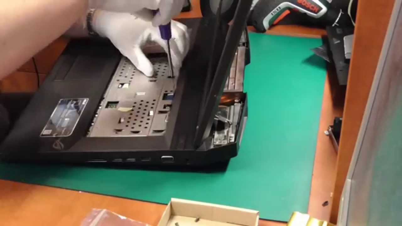 ASUS G73 Disassembly, graphic repair and assembly