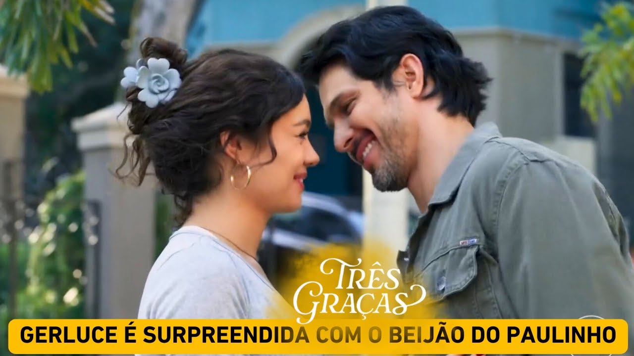Paulinho não resiste ficar perto da Gerluce sem beijá-la