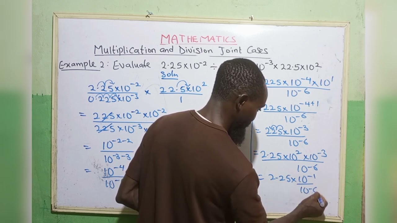 Multiplication and Division of Standard Form