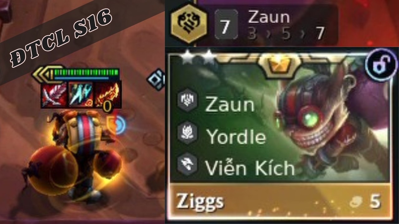 ZIGGS | ĐTCL mùa 16 | Kho báu của Choncc | LMHT | Full Gameplay