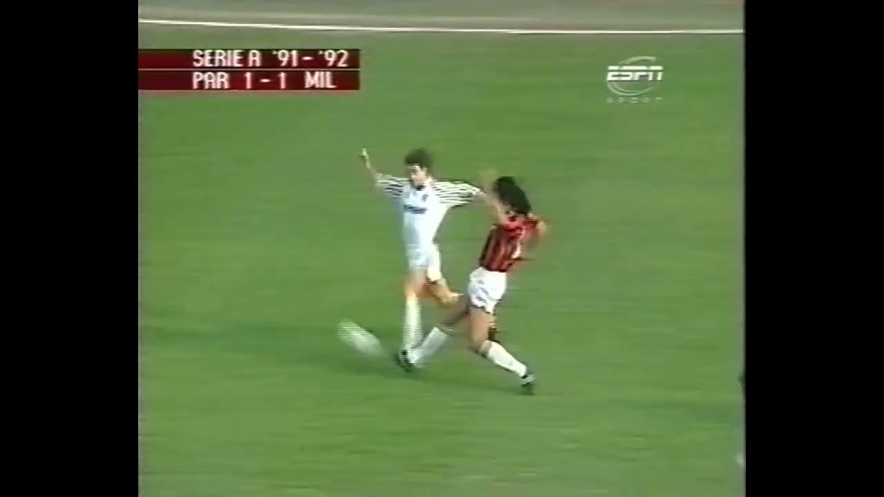 Van Basten, Gullit and Rijkaard vs Parma (Away) -  Serie A 1991/92