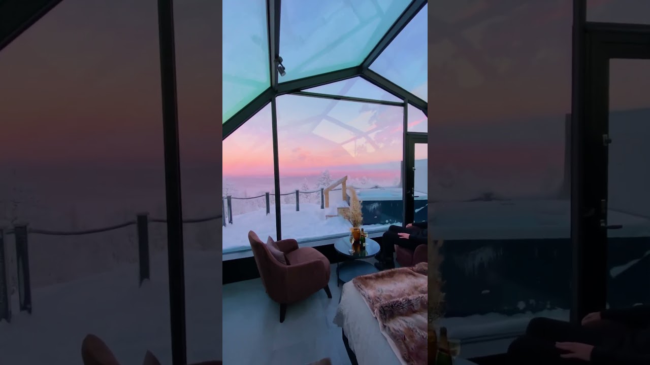 Imagine staying at a glass igloo in Lapland! #finland #lapland #igloo