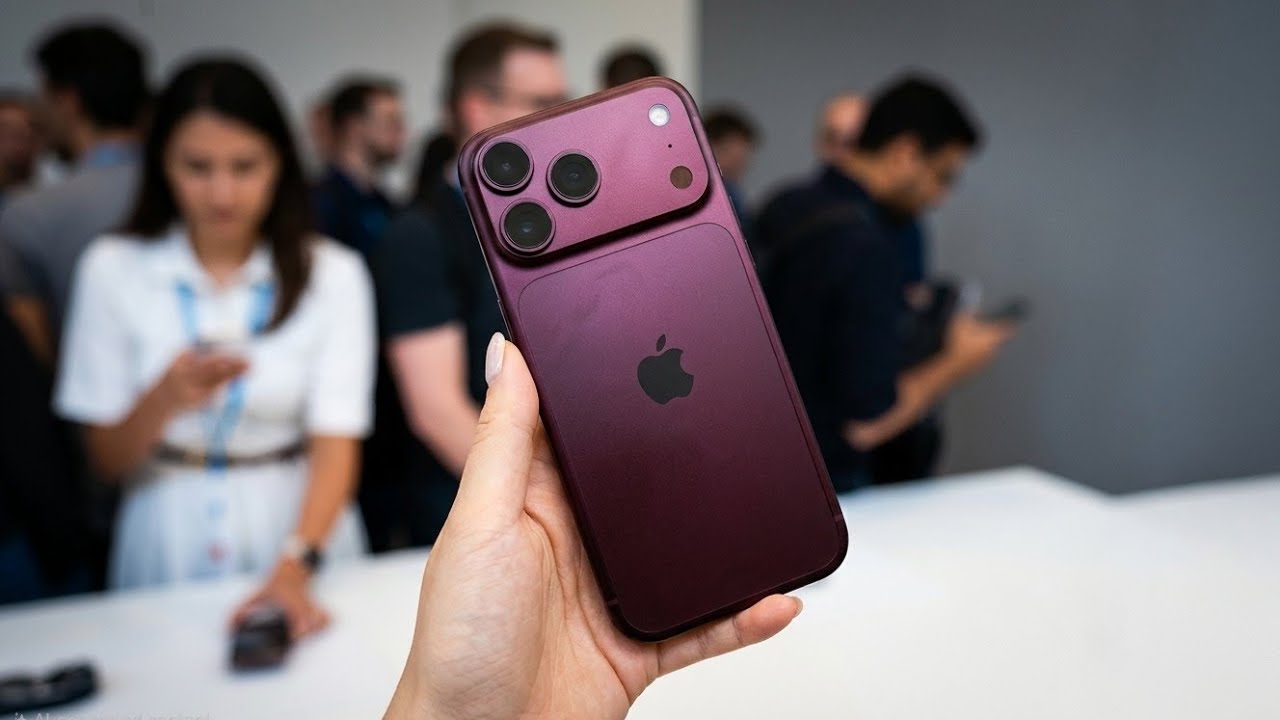 iPhone 18 Pro Max Burgundy Color Hand's On | That's My Wife Favourite 🔥⚡️!