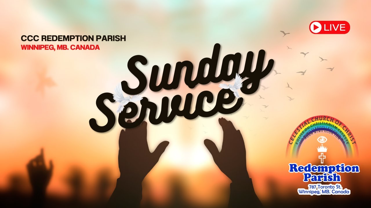 Sunday Service  (25th Jan, 2026), CCC Redemption Parish, Winnipeg, Manitoba. Canada