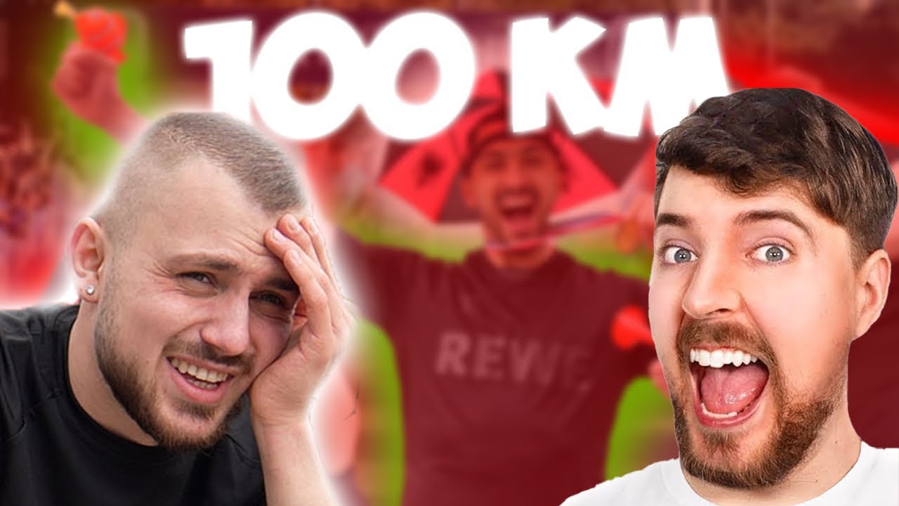 I Ran A Marathon BACKWARDS on MR BEAST VIDEO !!! 😱🤯