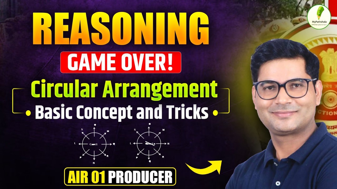 Reasoning Game Over! 🔥Circular Arrangement Basic Concept and Tricks for SSC Exams 2026