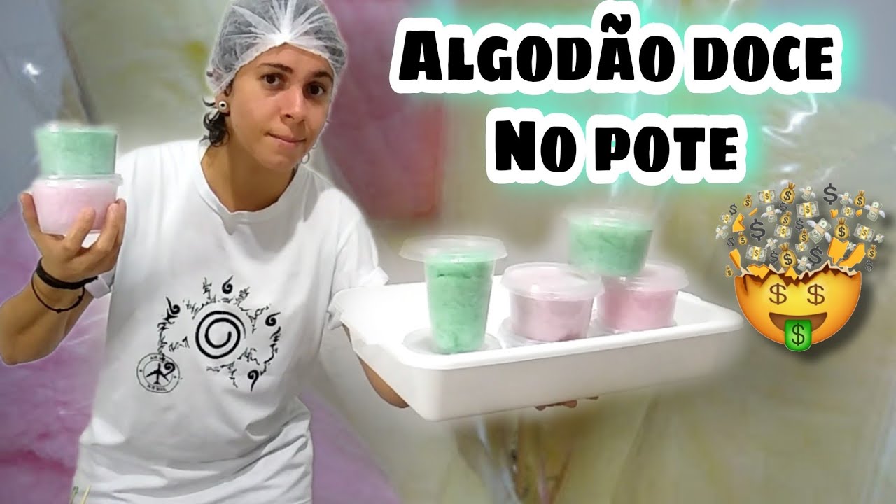 ALGODÃO DOCE NO POTE #algodaodoce #façaevenda