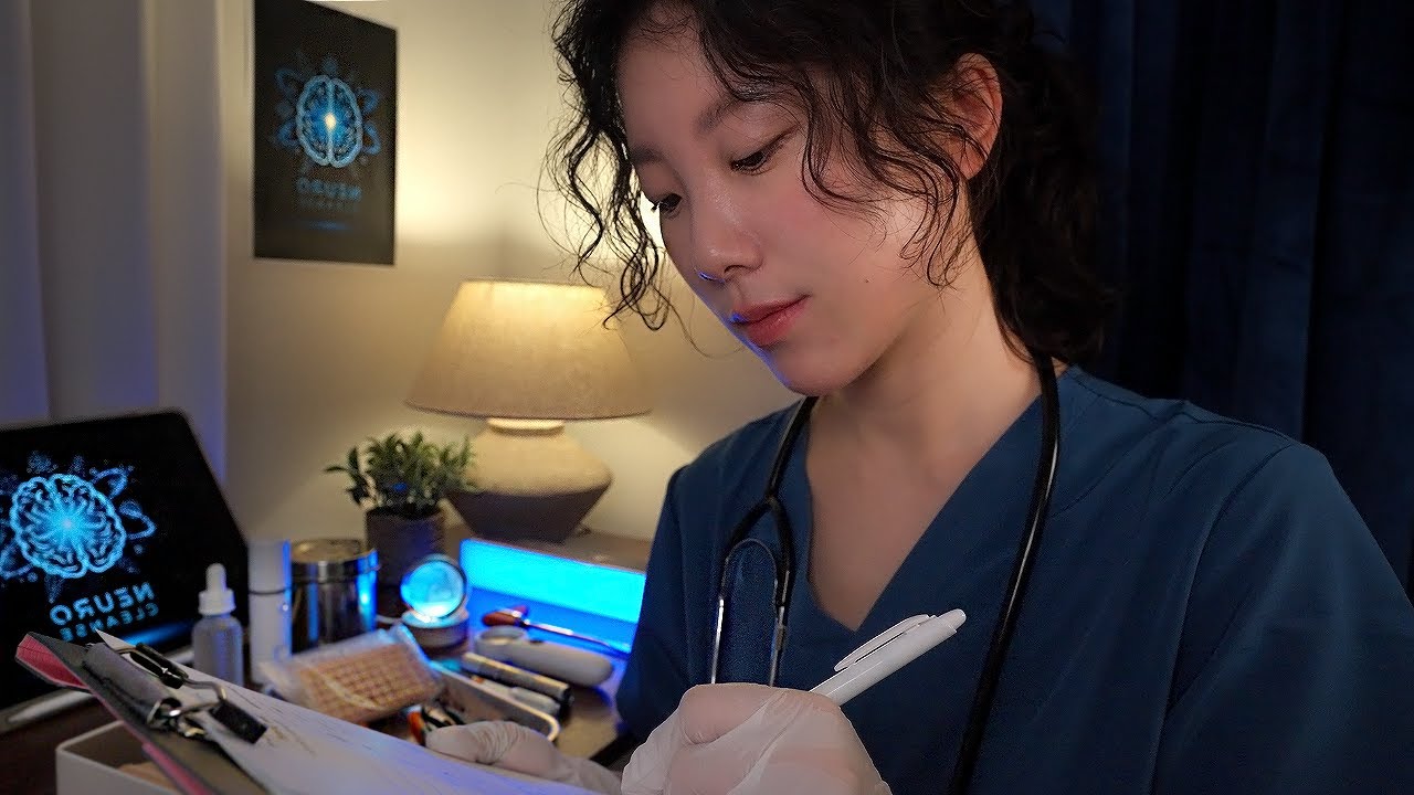Ролевая игра ASMR «Нейроочищение» в клинике 🌌 🧠 Мозговая терапия для снятия стресса и глубокого сна