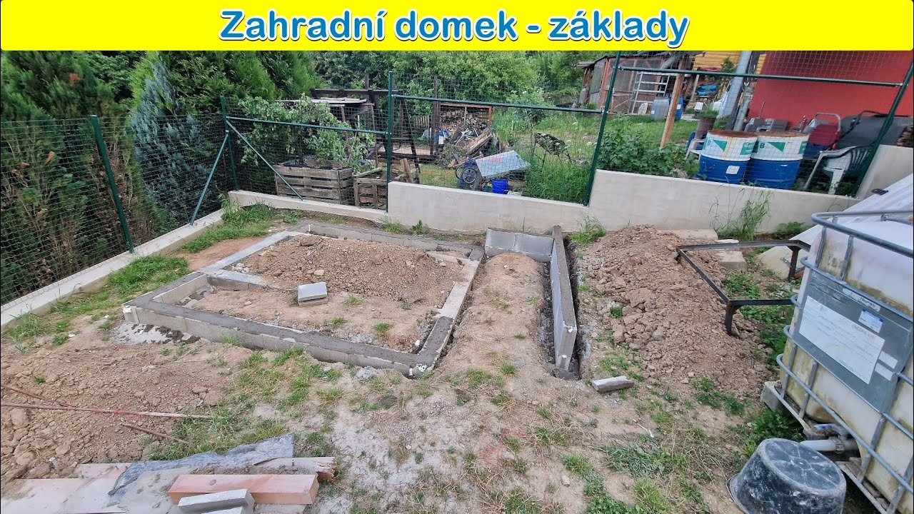 Stavba zahradního domečku 3. část - základy ze ztraceného bednění 140. Díl - Stavba chaty svépomoci
